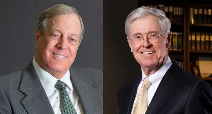 Koch Brothers Donate