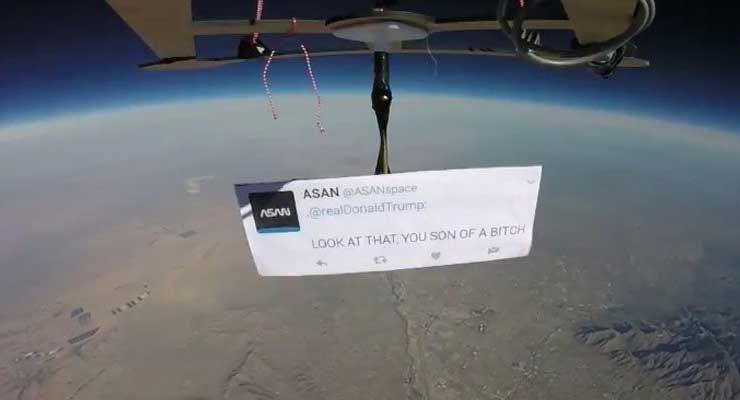 First Ever Protest In Space