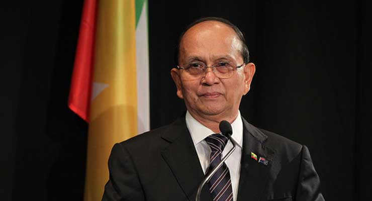 Departing Burmese President Thein Sein