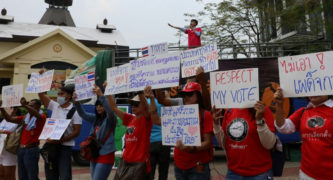 anti-Thai junta rally