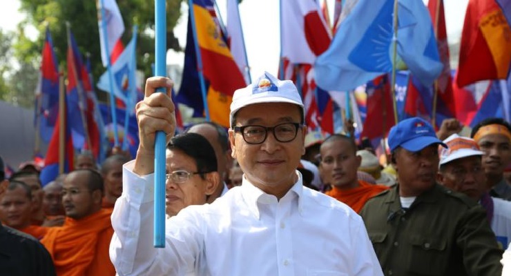 Cambodian Opposition Leader Sam Rainsy