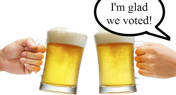 Voters Get Free Beer in Canada