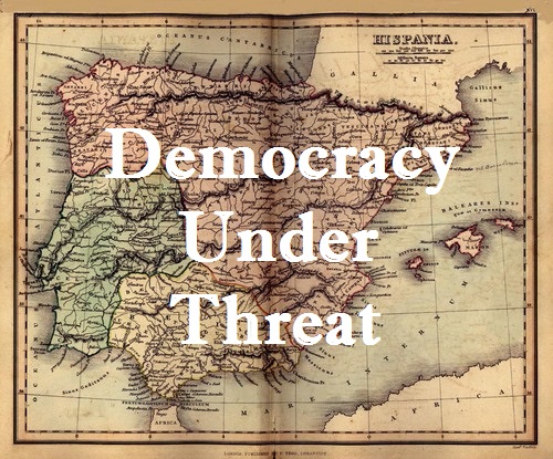 democracy in spain under threat map