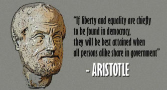 world democracy aristotle