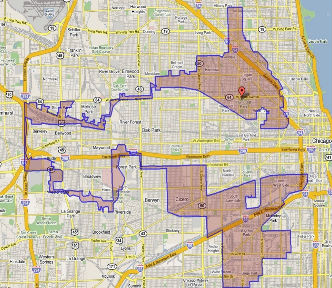 An actual gerrymandered district