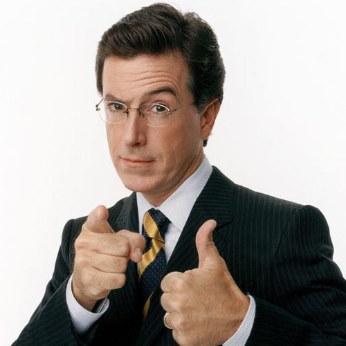 colbert funny stephen thumbs up