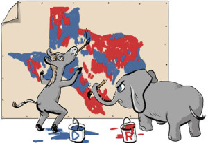 Wrong with America's texas redistricting cartoon map