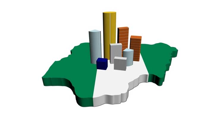 Giant Nigeria map