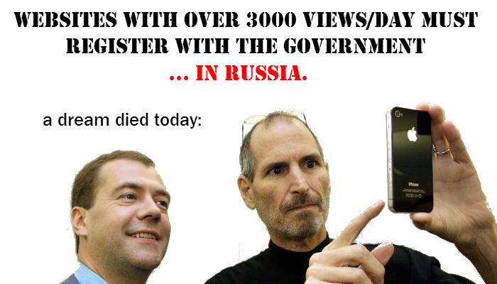 register with government Russian internet freedom
