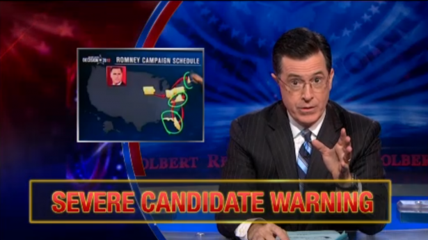 Colbert in Severe Candidate Warning