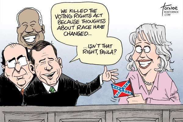 Supreme Court Voting Rights Act Cartoon