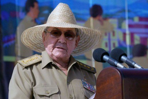 Hat of Cuba's new leader Raul Casto