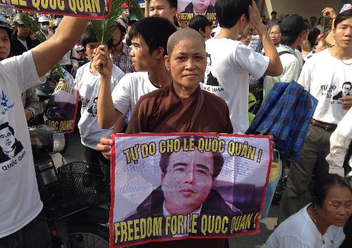 show trial Vietnam condemned after jailing
