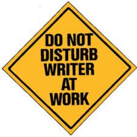 appeal new writers at work do not disturb sign